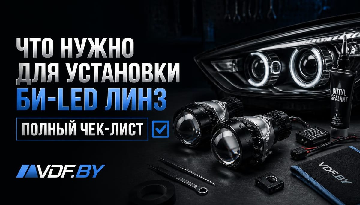 Что нужно для установки линз в фары: полный список