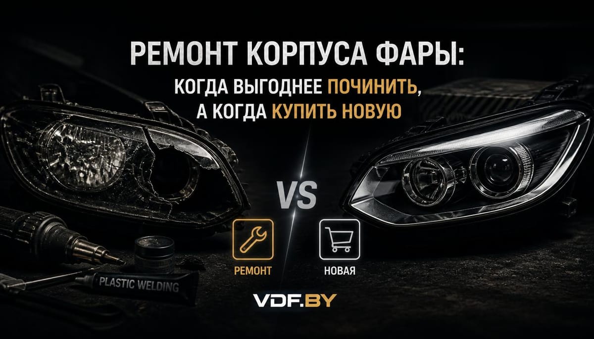 Ремонт корпуса фары: когда выгоднее починить, а когда купить новую