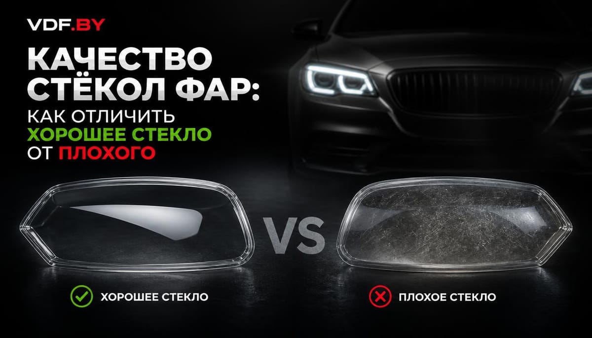 Качество стёкол фар: как отличить хорошее стекло от плохого