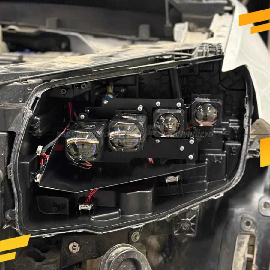 Рамки для установки линз в фары Geely Tugella FY11 2019-2024 Рефлектор Тип 3 — фото 7