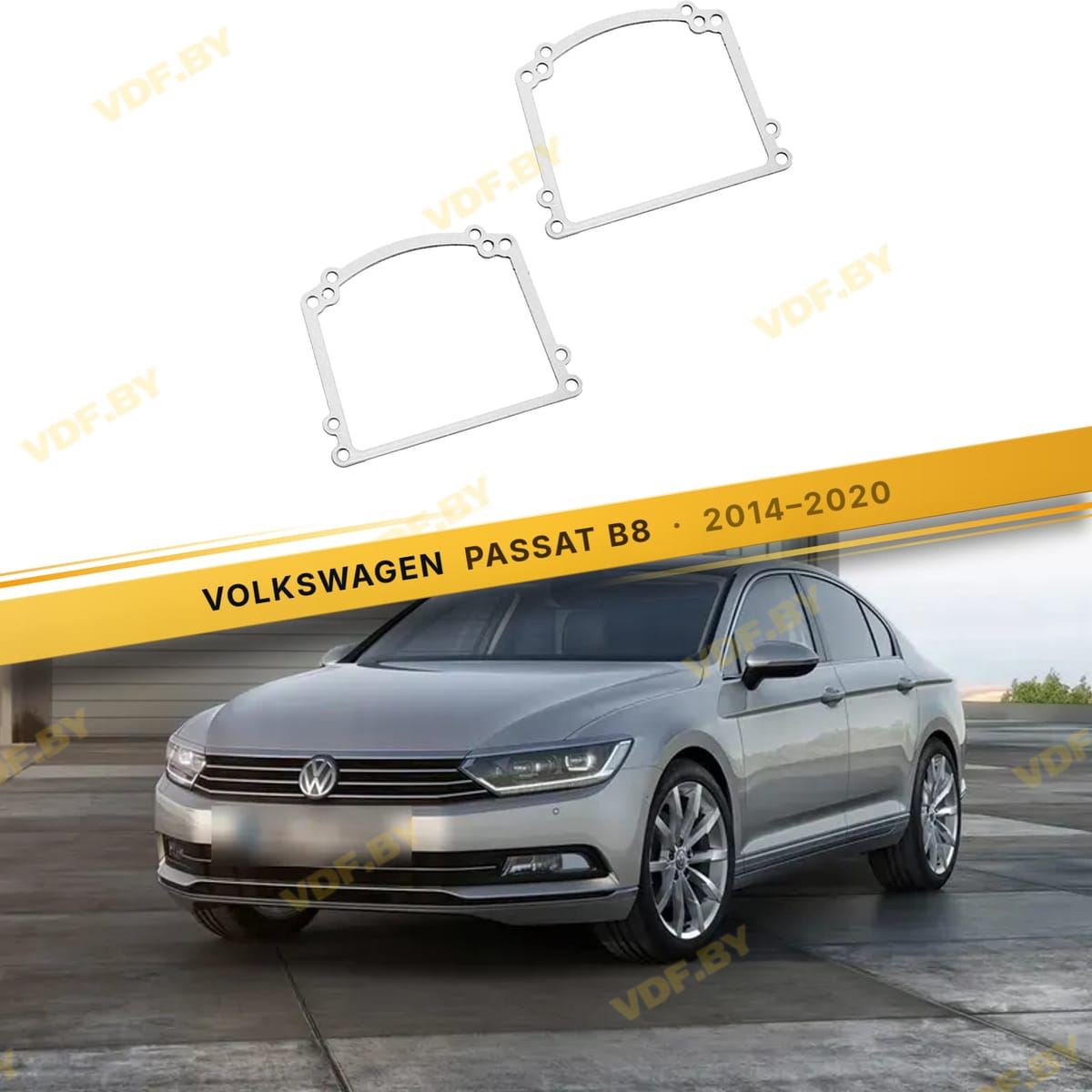 Рамки для замены линз в фарах Volkswagen Passat CC 2012-2016